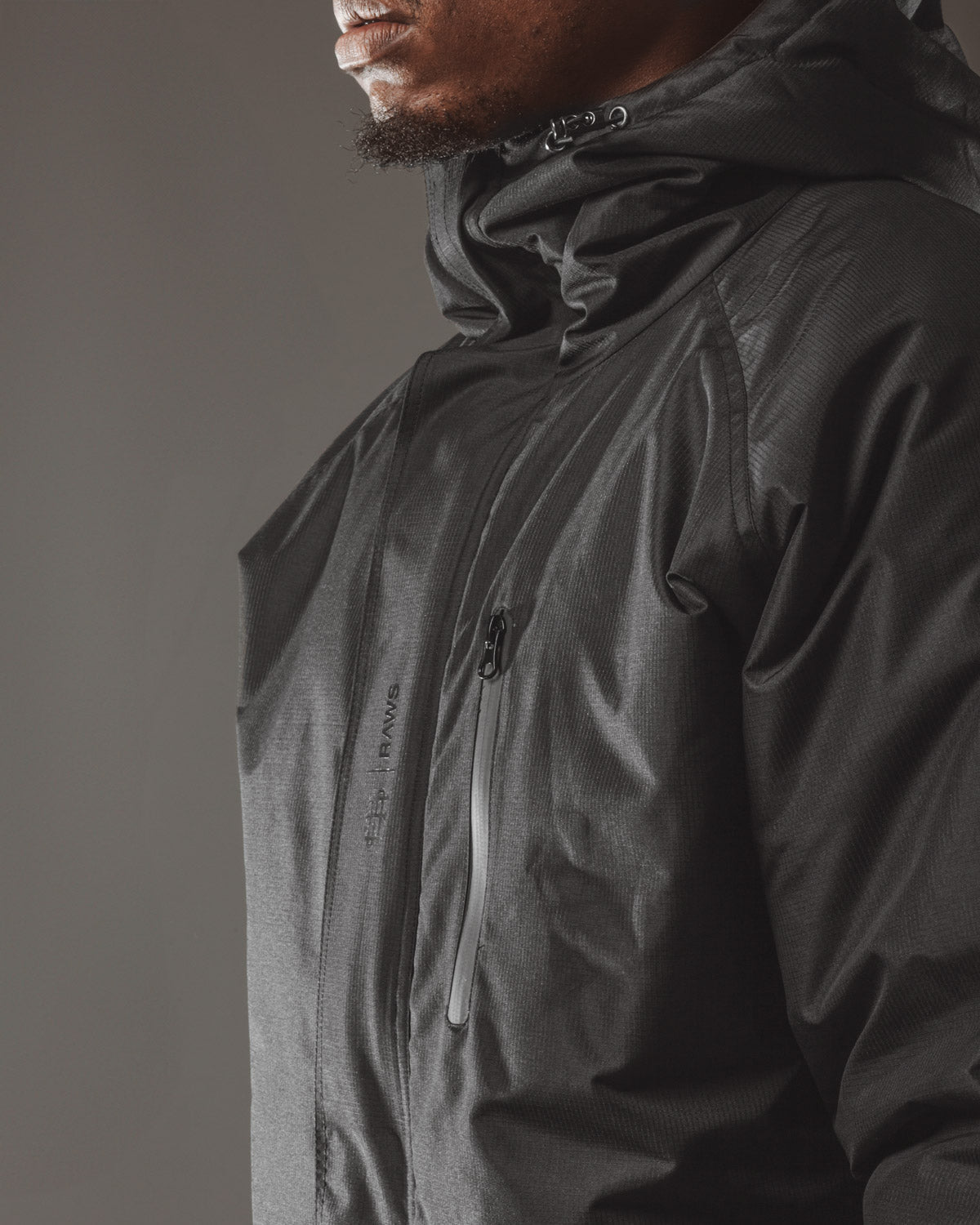 RAWS Men's Ski Jacket - Black | Technical Ski Activewear