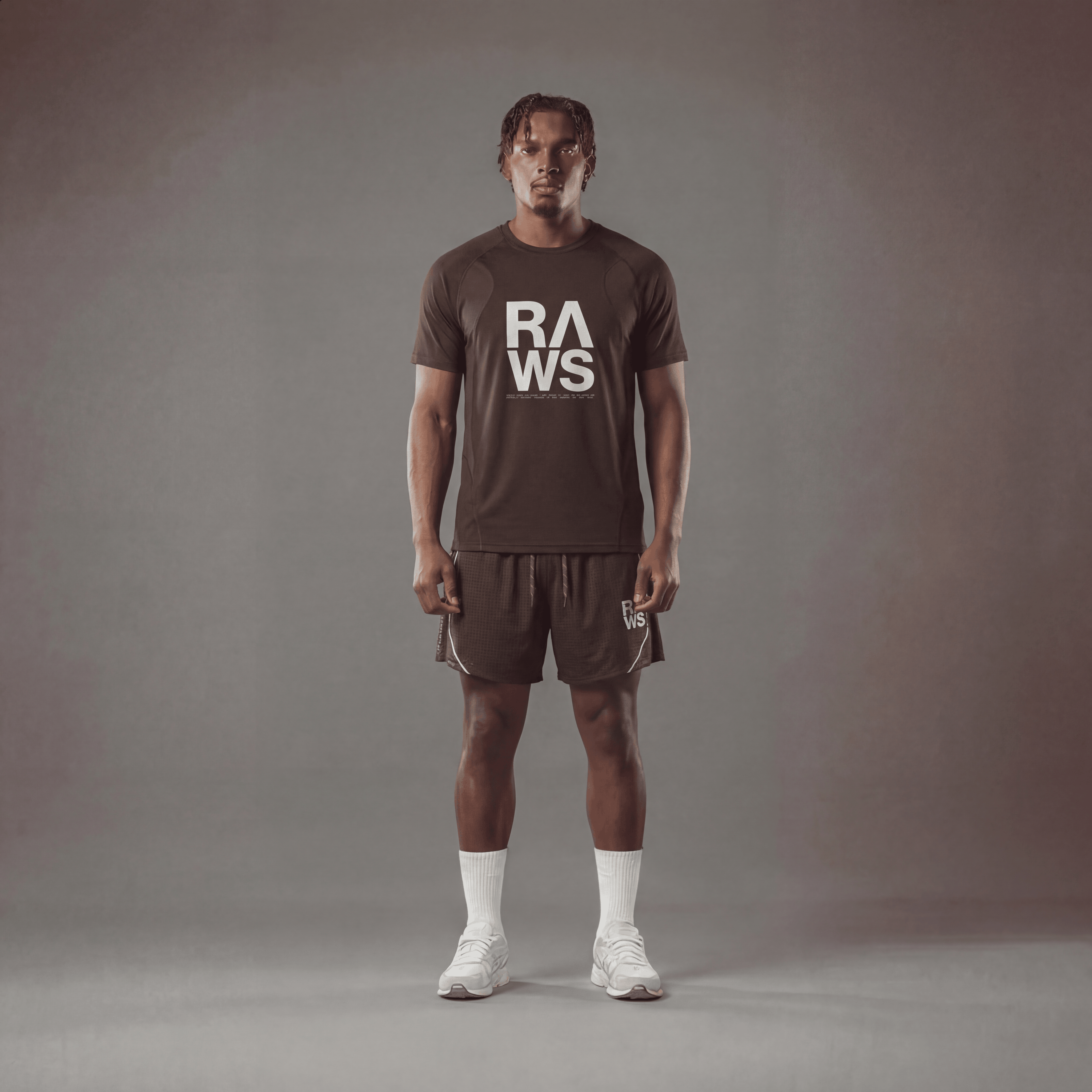 RAWS TRAIL T-SHIRT : BROWN