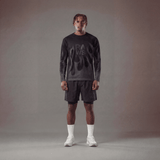 RAWS RUNNING WARM UP LONG SLEEVE T-SHIRT : BLACK / BLACK