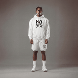 RAWS RUNNING COMPRESSION SHORTS  : WHITE / BLACK