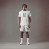 RAWS RUNNING T-SHIRT : WHITE / BLACK