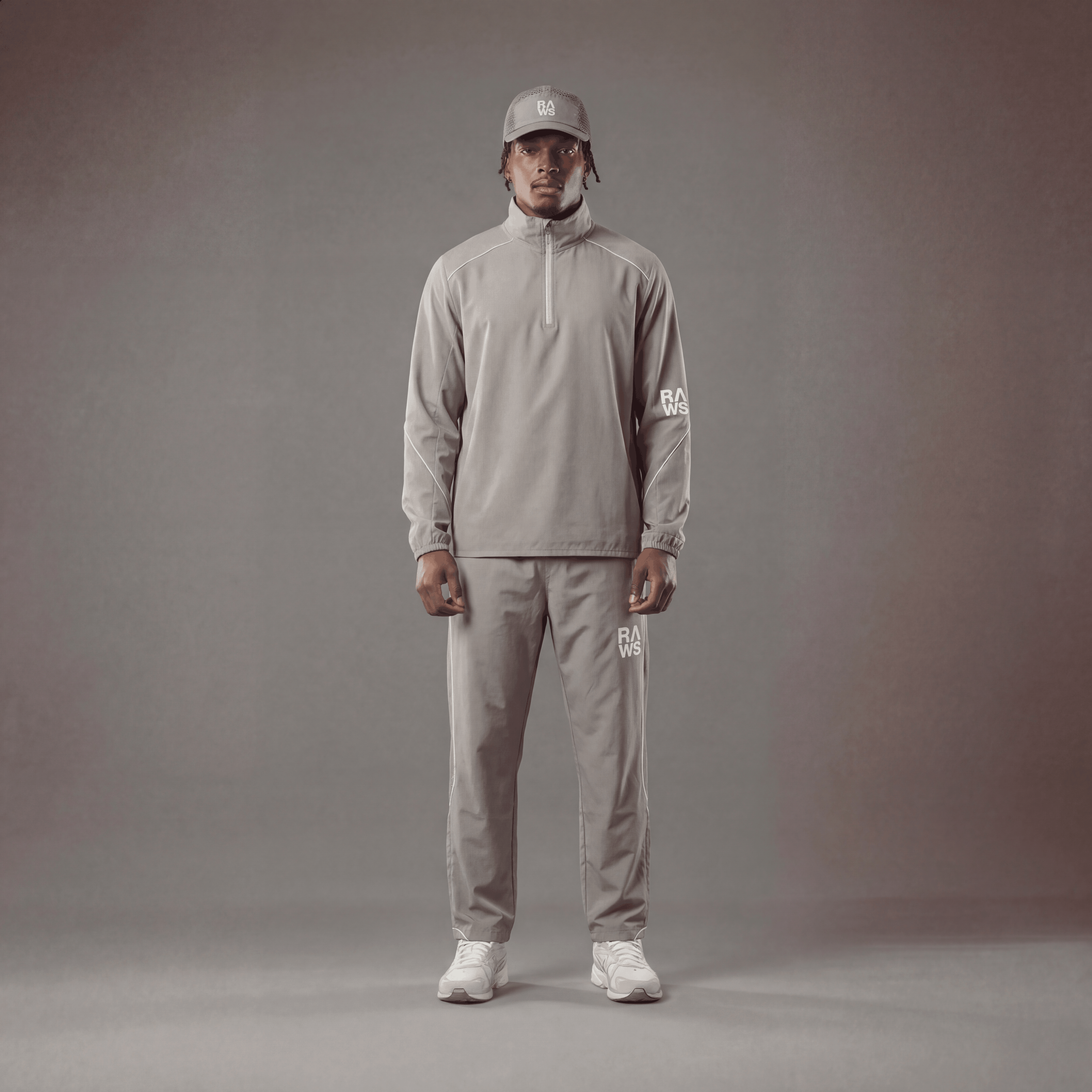 RAWS TRAIL TRACK JACKET : STONE