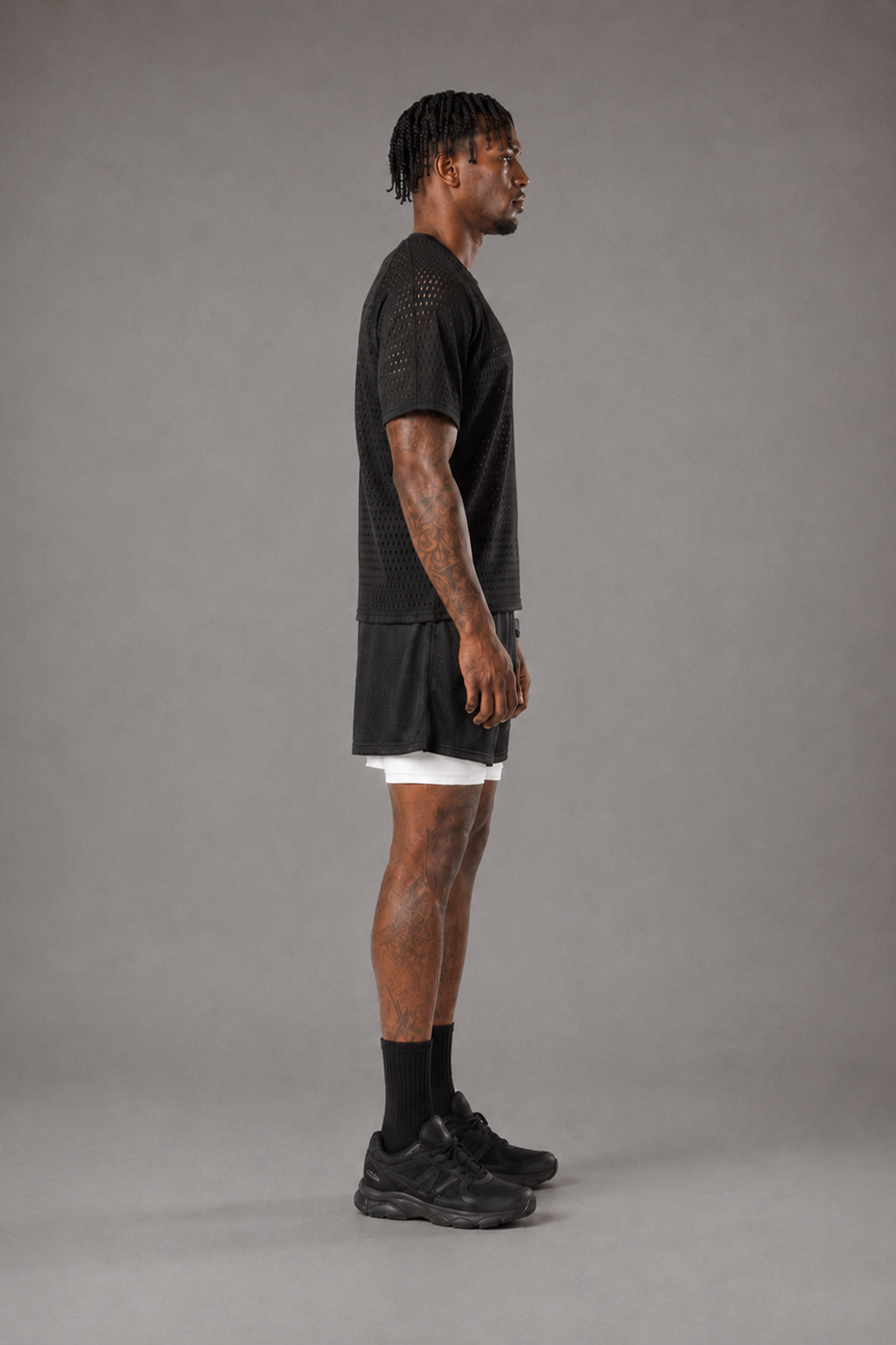 RAWS Men's Mesh Training T-Shirt - Black | High Performance Training