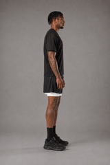 Camiseta de entrenamiento de malla para hombre RAWS - Negra | Entrenamiento de alto rendimiento
