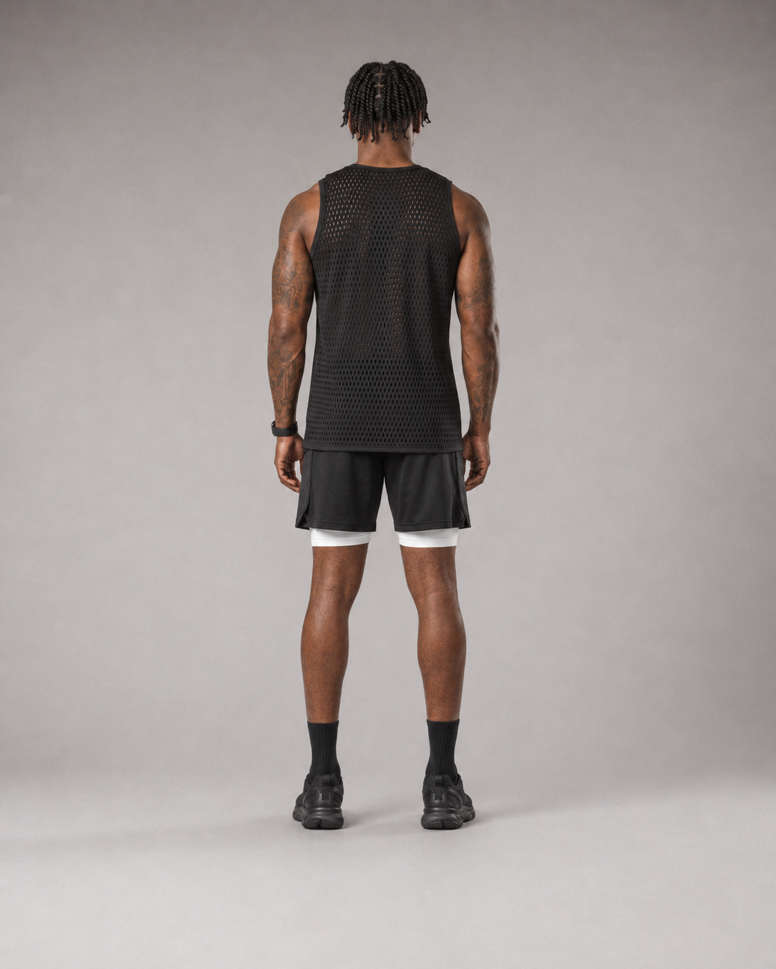 RAWS Men's Mesh Training Tank - Black | High Performance Training