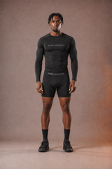 RAWS Men's Long Sleeve Compression T-Shirt - Black | High Performance Compression