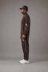 RAWS Men's Trail Track Jacket - Brown | Trail Running Performance