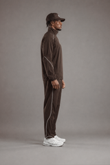 RAWS Men's Trail Track Jacket - Brown | Trail Running Performance