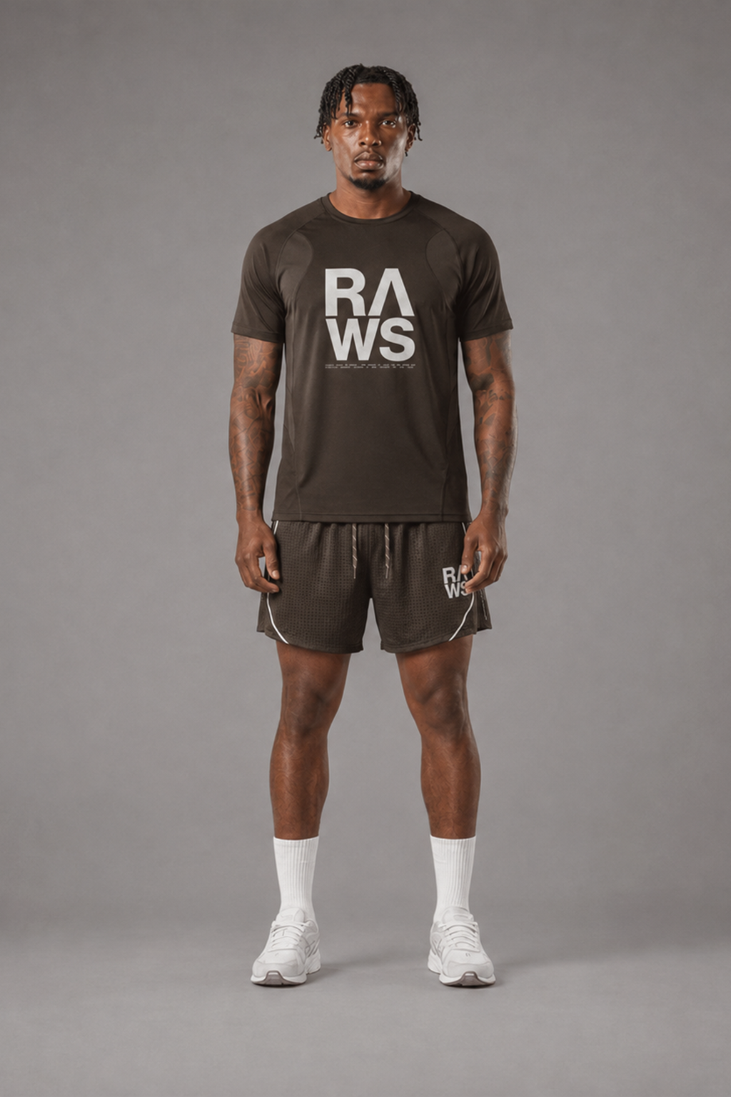 RAWS Men's Trail T-Shirt - Brown | Trail Running Performance
