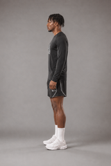 RAWS Men's Trail Long Sleeve T-Shirt - Black | Trail Running Performance