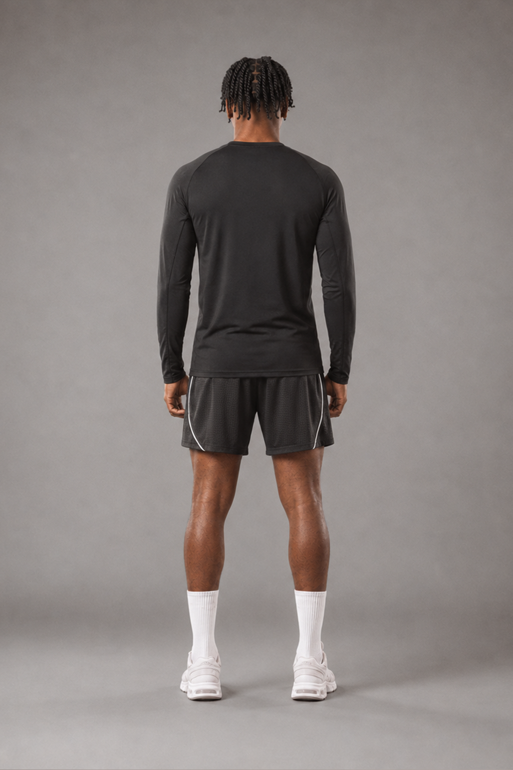 RAWS Men's Trail Long Sleeve T-Shirt - Black | Trail Running Performance