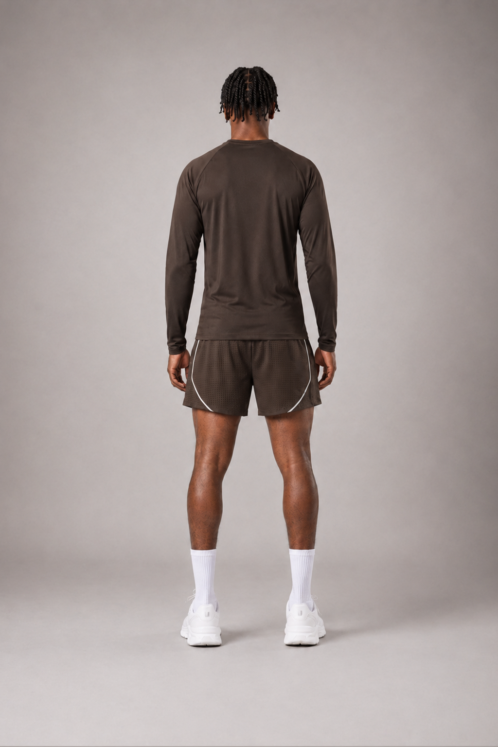 RAWS Men's Trail Long Sleeve T-Shirt - Brown | Trail Running Performance
