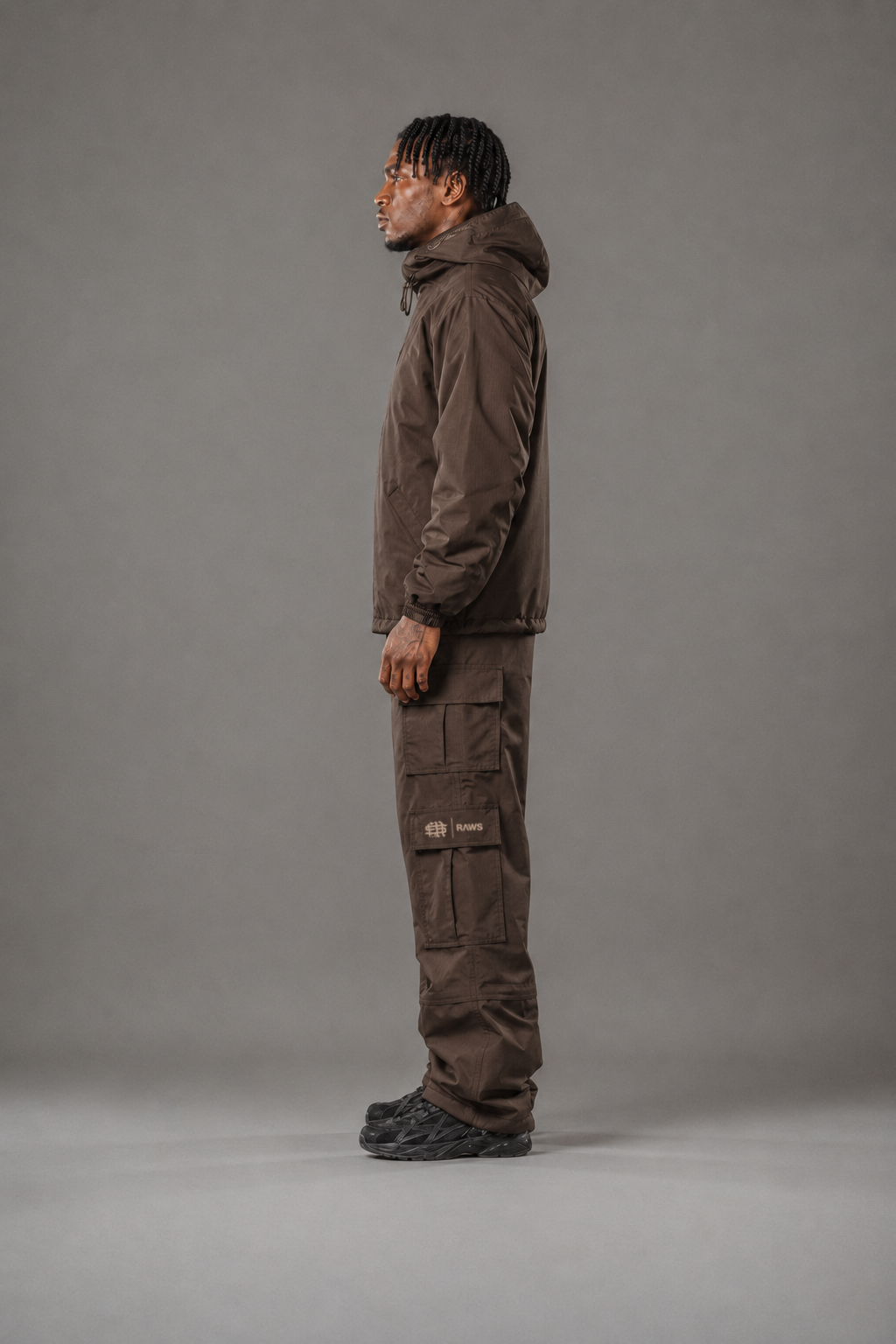 RAWS Men's Ski Cargo Bottoms - Brown | Technical Ski Activewear