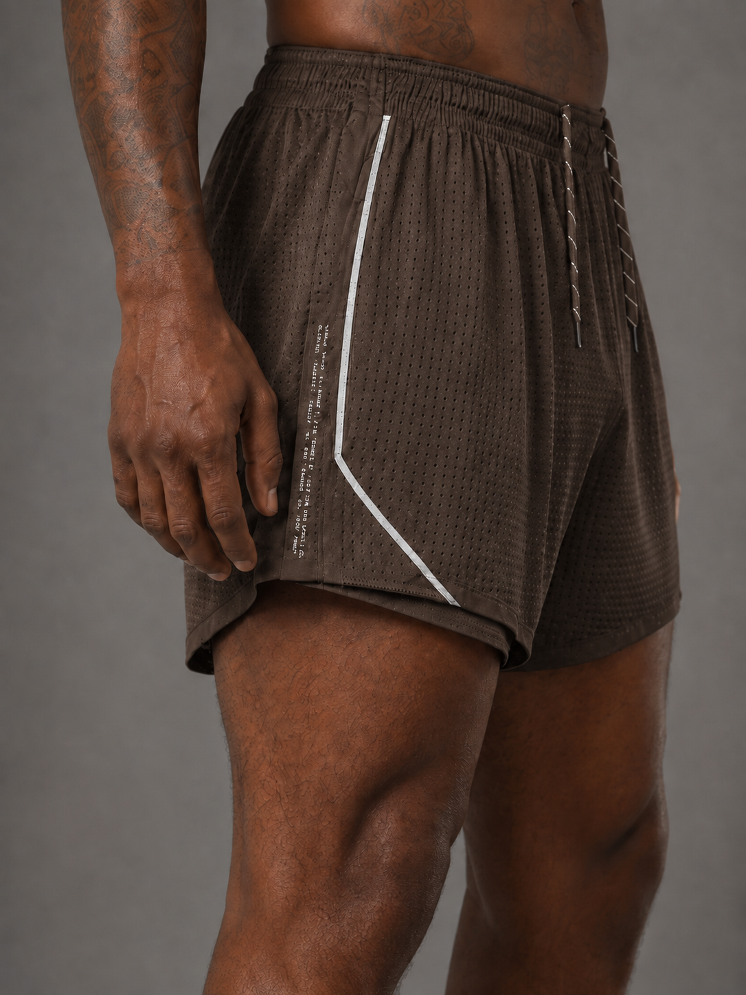 RAWS Men's Trail Mesh Shorts - Brown | Trail Running Performance