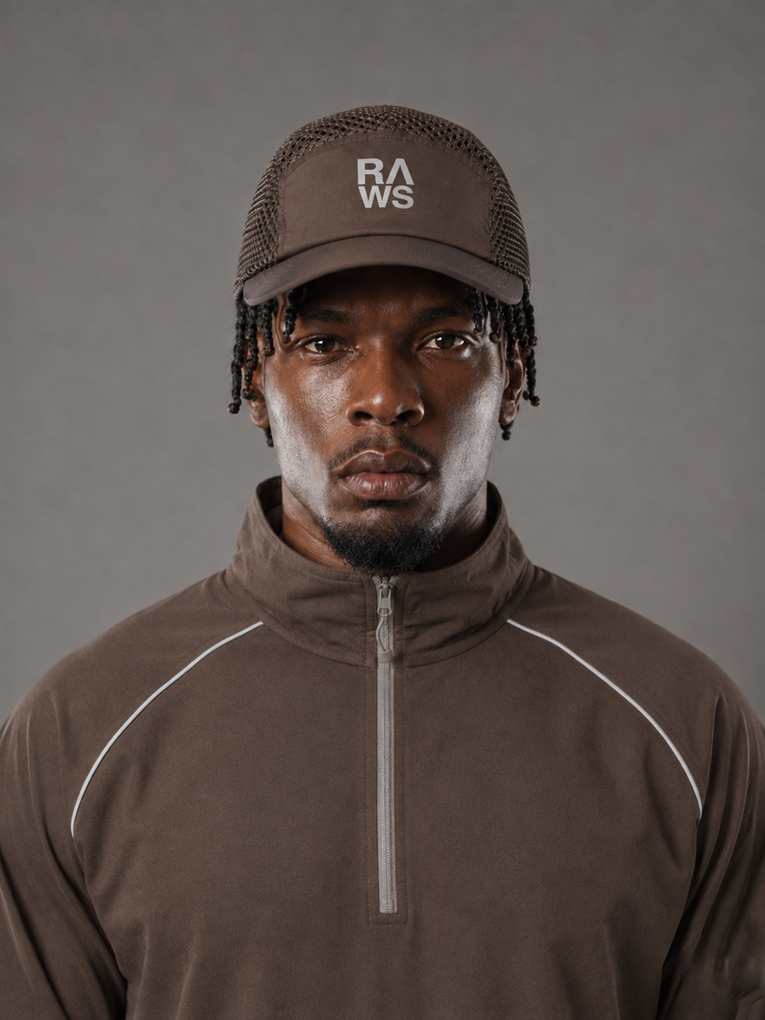 RAWS Unisex Trail Ripstop Cap - Brown | Trail Running Performance