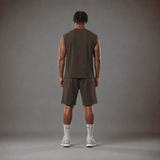 RAWS ærmeløs T-shirt til mænd – Brown | Aktivtøj i høj kvalitet til hverdagsbrug