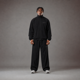 RAWS Men's Essentials Nylon Tracksuit Pants - Black | Premium Everyday Activewear