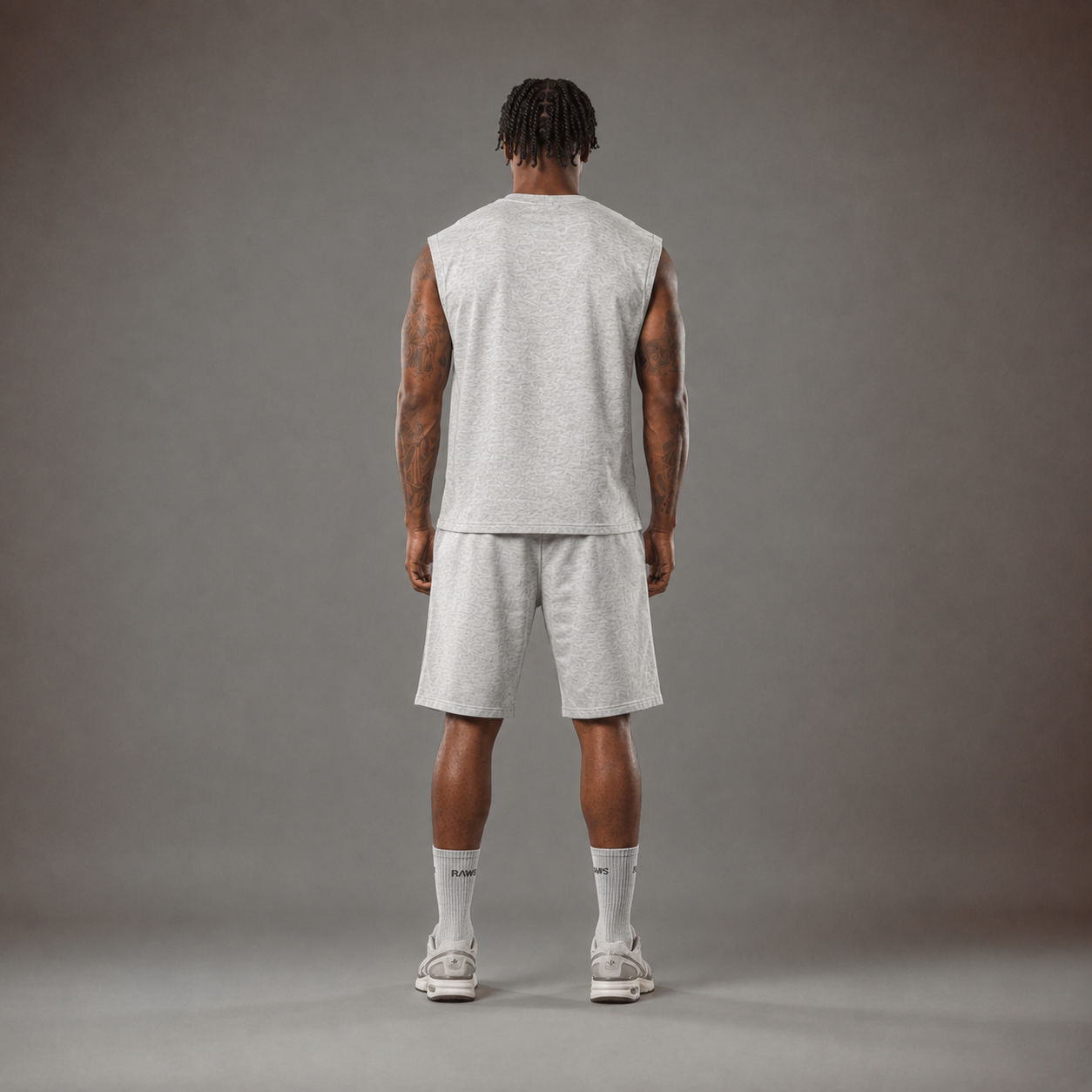 RAWS Men's Essentials Sleeveless T-Shirt - Grey | Premium Everyday Activewear