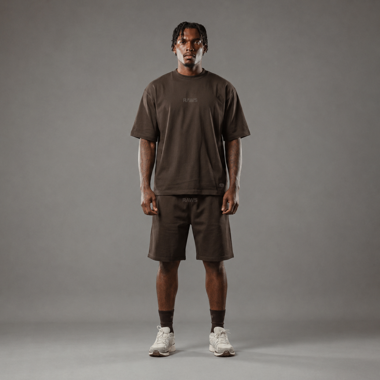 RAWS Men's Essentials T-Shirt - Brown | Premium Everyday Activewear