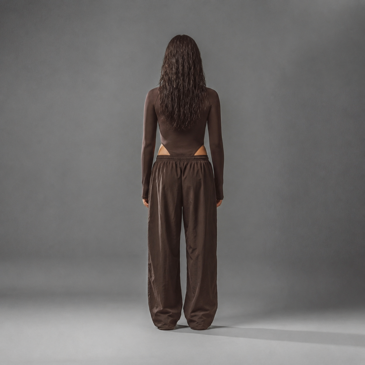 RAWS Women's Zip Bodysuit - Brown | Women's Performance Activewear