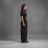 Maglietta da donna a maniche corte RAWS - Nera | Abbigliamento sportivo da donna ad alte prestazioni