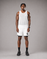 RAWS Men's Mesh Training Tank - White | High Performance Training
