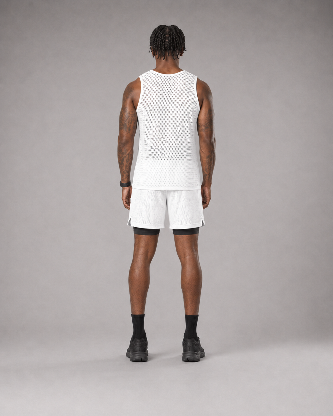 RAWS Men's Mesh Training Tank - White | High Performance Training