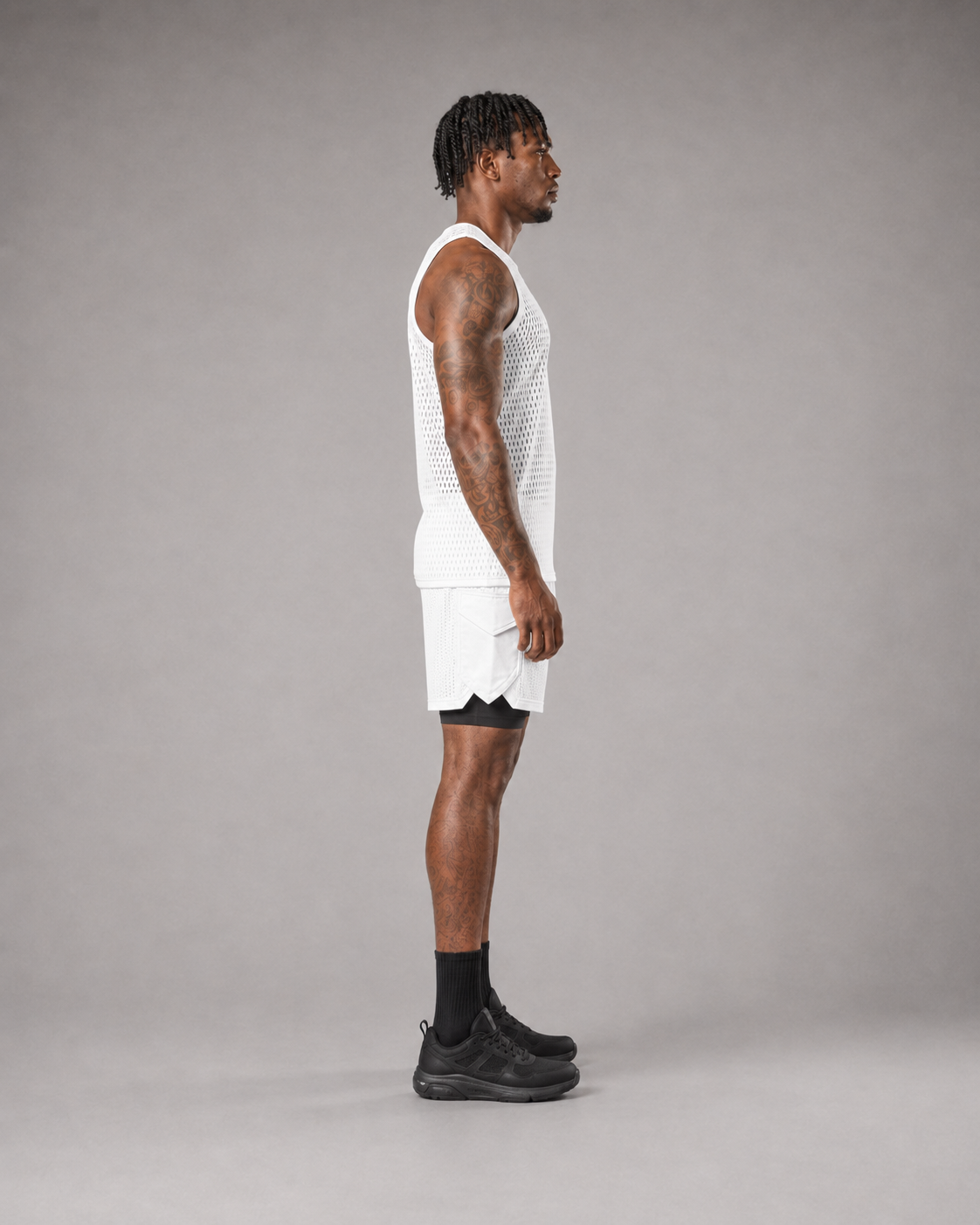 RAWS Men's Mesh Training Tank - White | High Performance Training