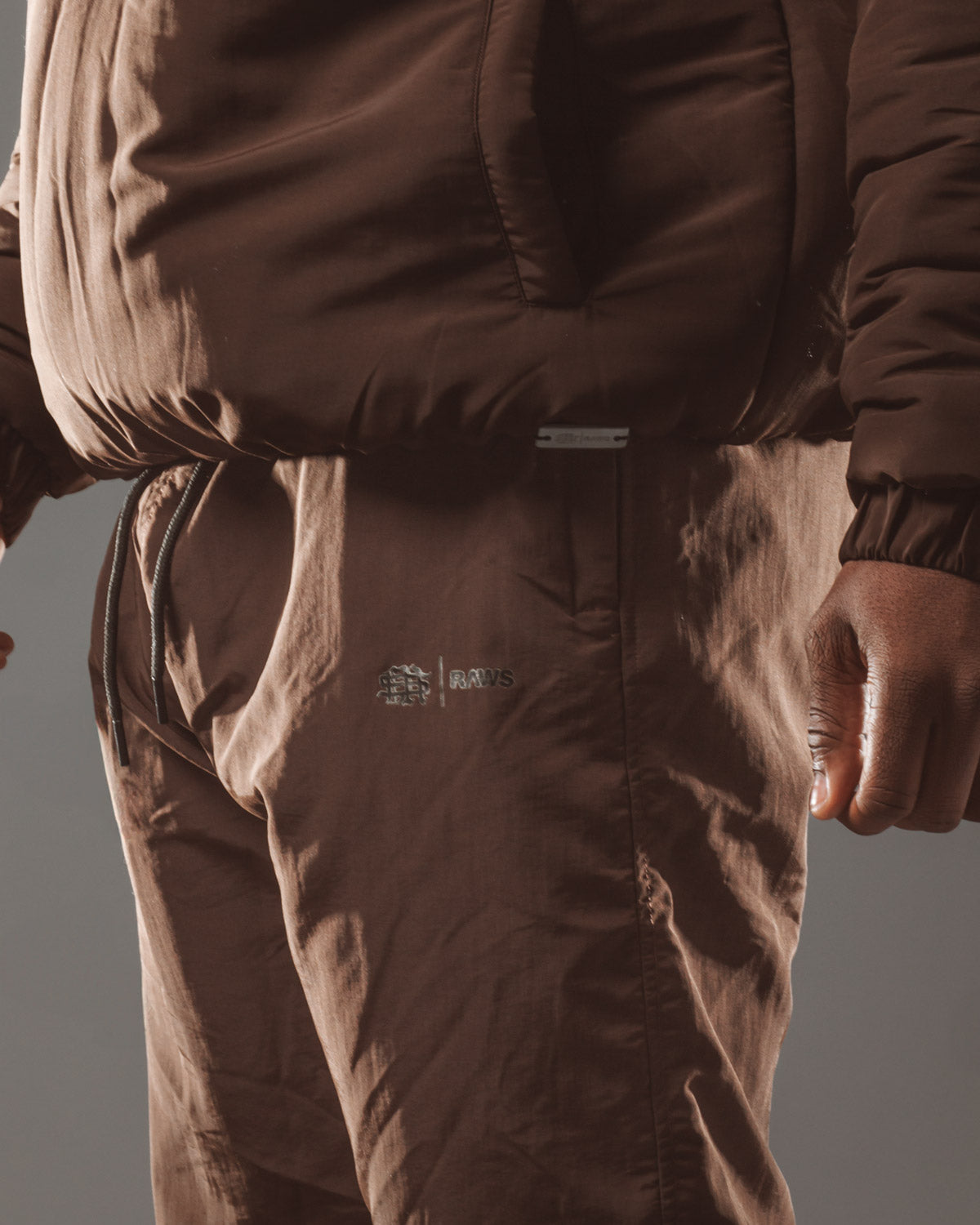 RAWS Warm Up Track Pant : Brown