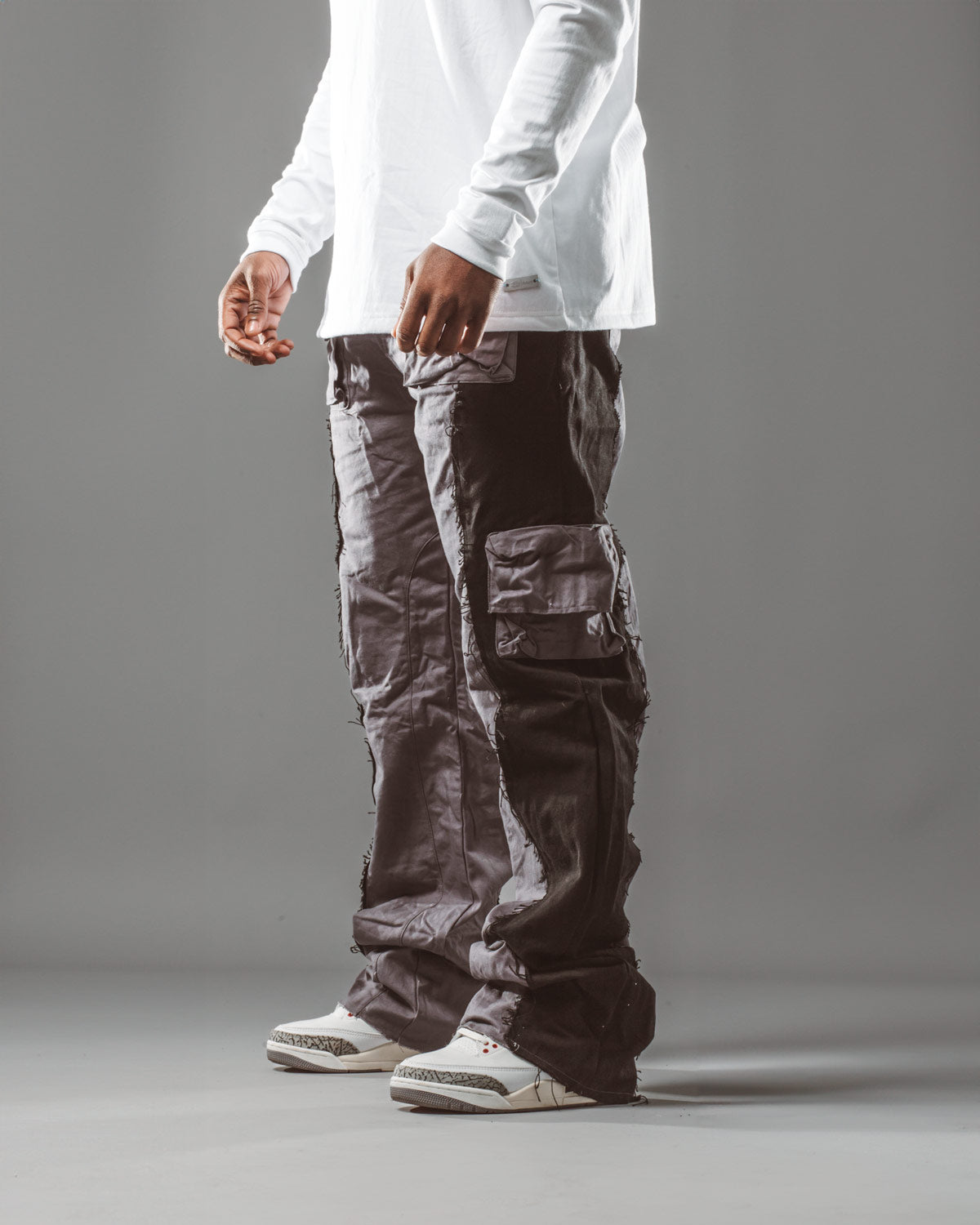 RAWS Cargo Bottoms : Grey / Dark Grey