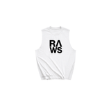 RAWS Men's Training Muscle Tank - White | High Performance Training