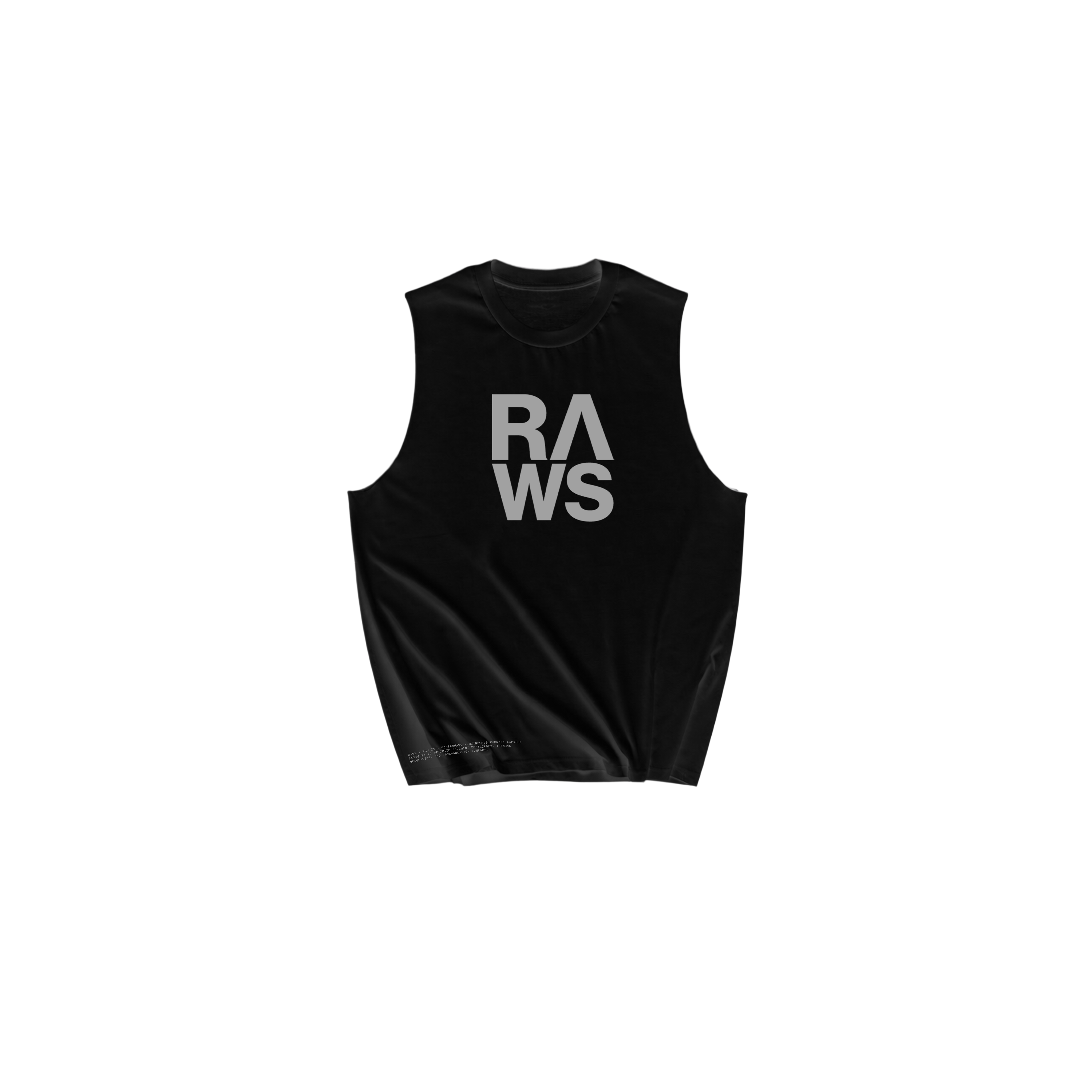 RAWS Men's Training Muscle Tank - Black | High Performance Training