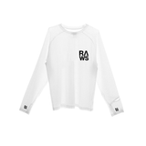 RAWS Men's Ribbed Base Layer Long Sleeve - White | High Performance Training