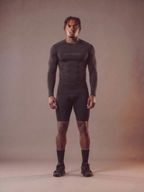 RAWS Men's Long Sleeve Compression T-Shirt - Black | High Performance Compression