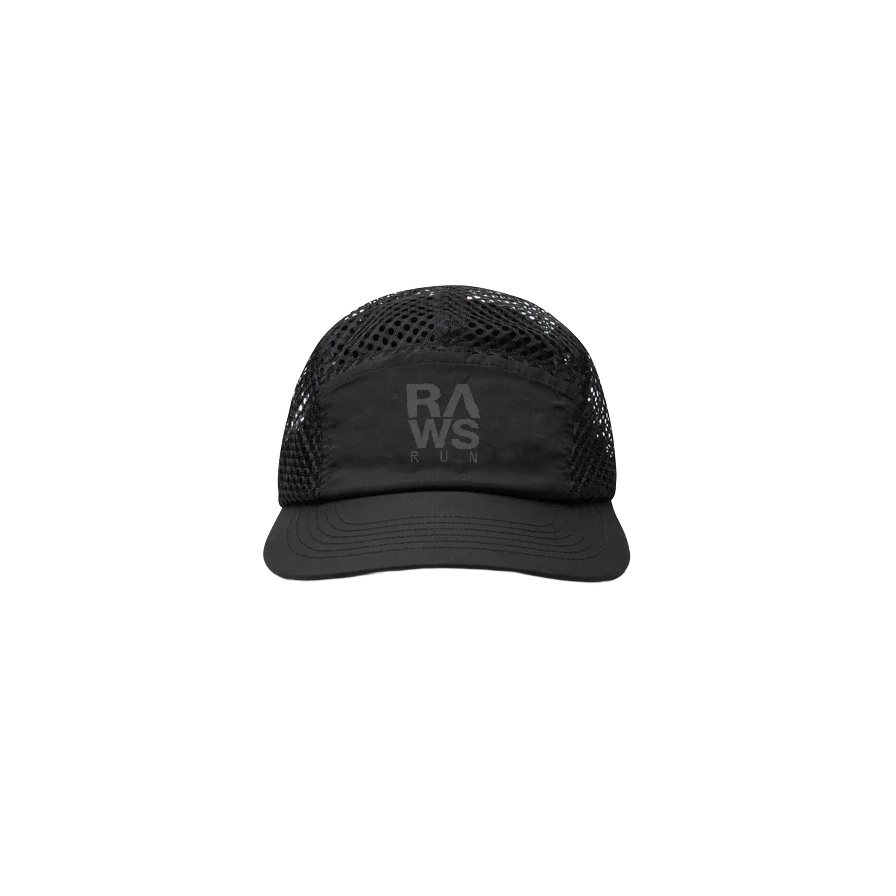 RAWS RUNNING RIPSTOP-KAPPE: SCHWARZ / SILBER