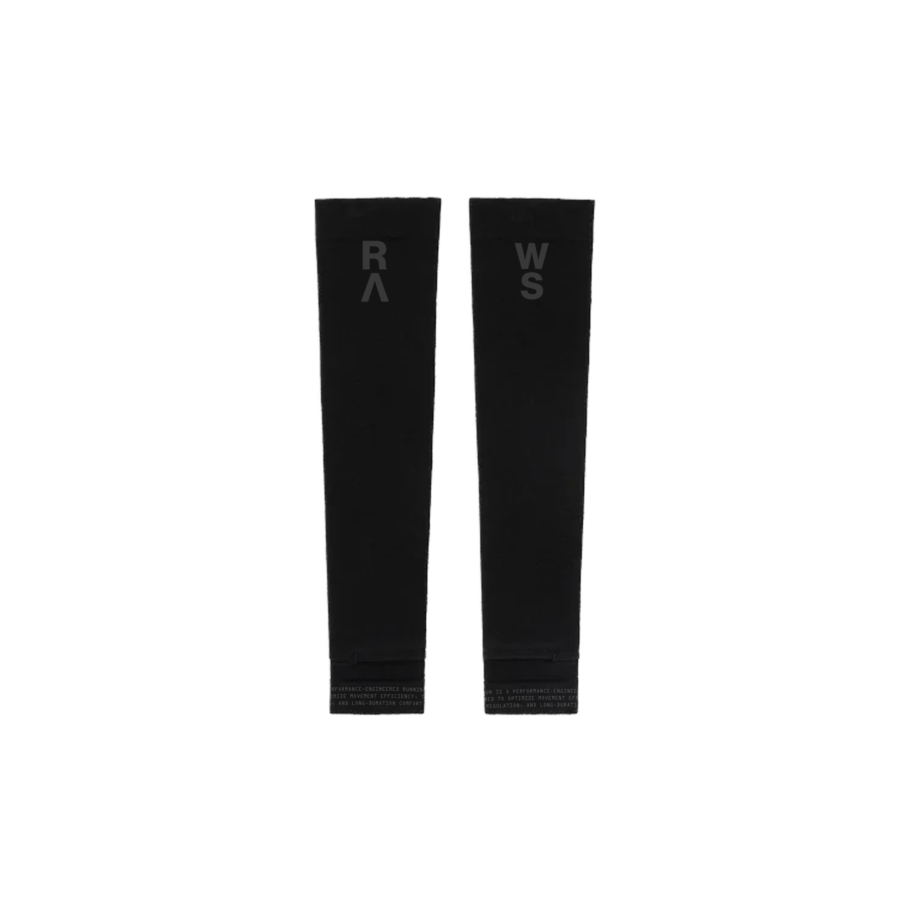 RAWS RUNNING ARM WARMERS SET : BLACK