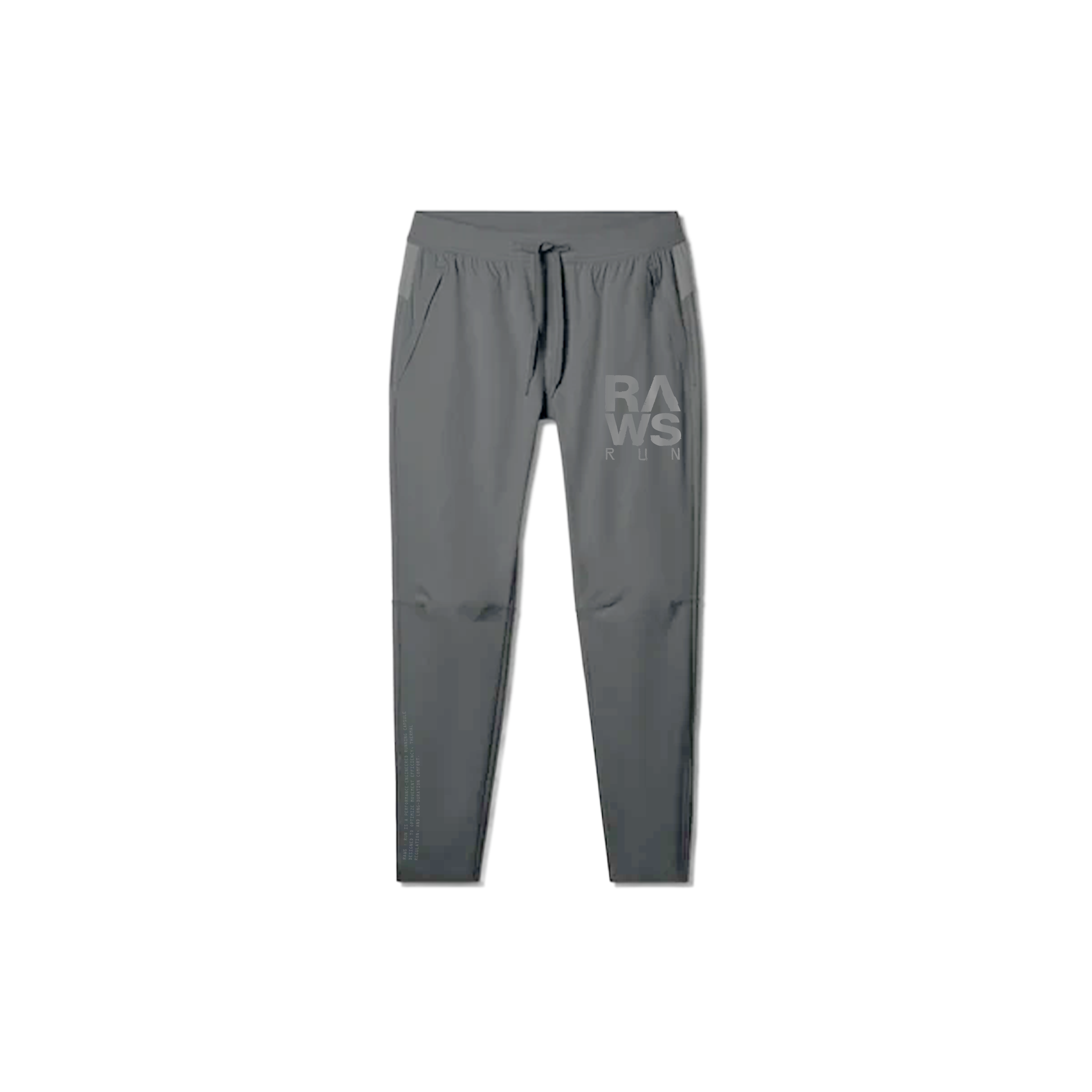 RAWS RUNNING PANTS : GREY / SILVER
