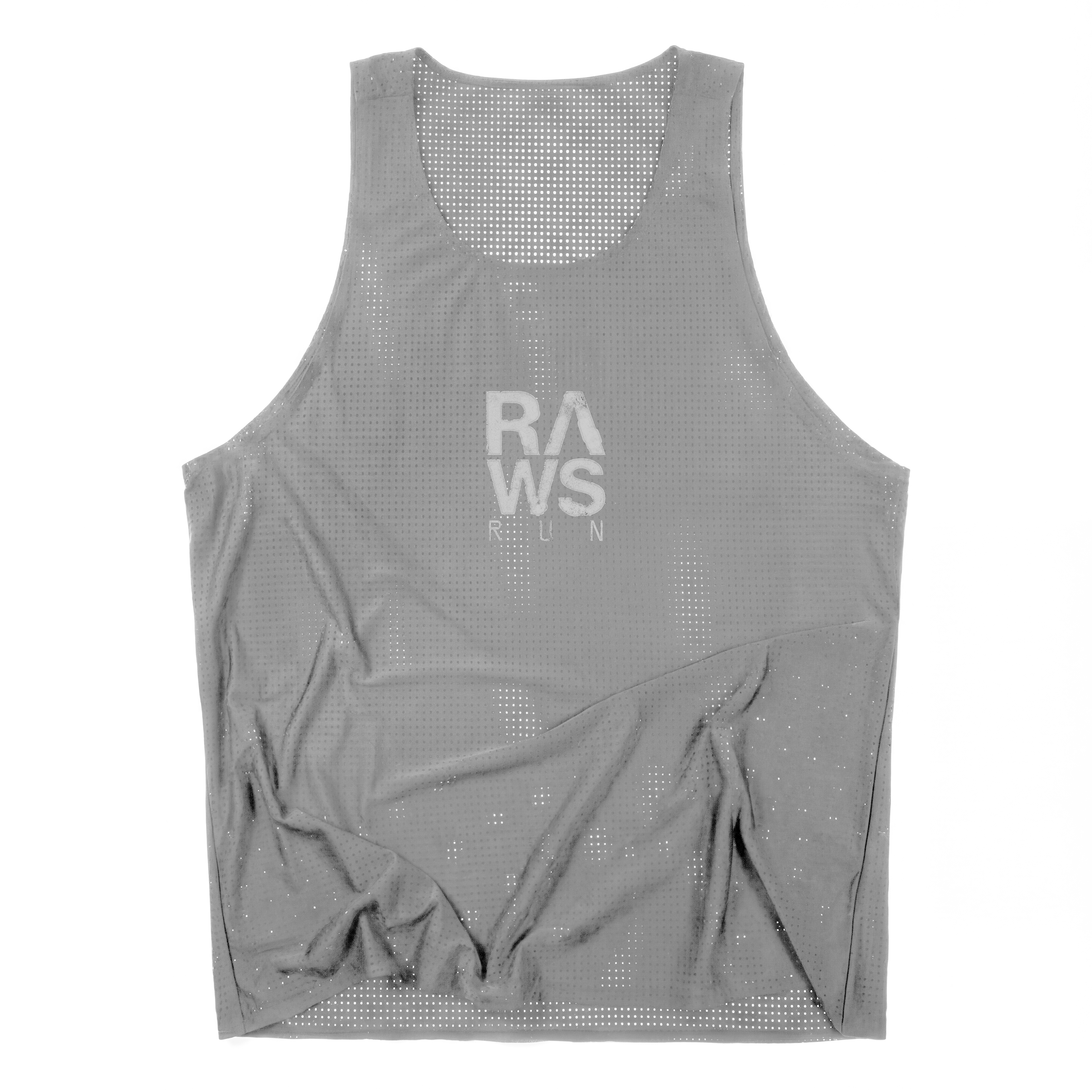 RAWS MESH RUNNING VEST : GREY / SILVER