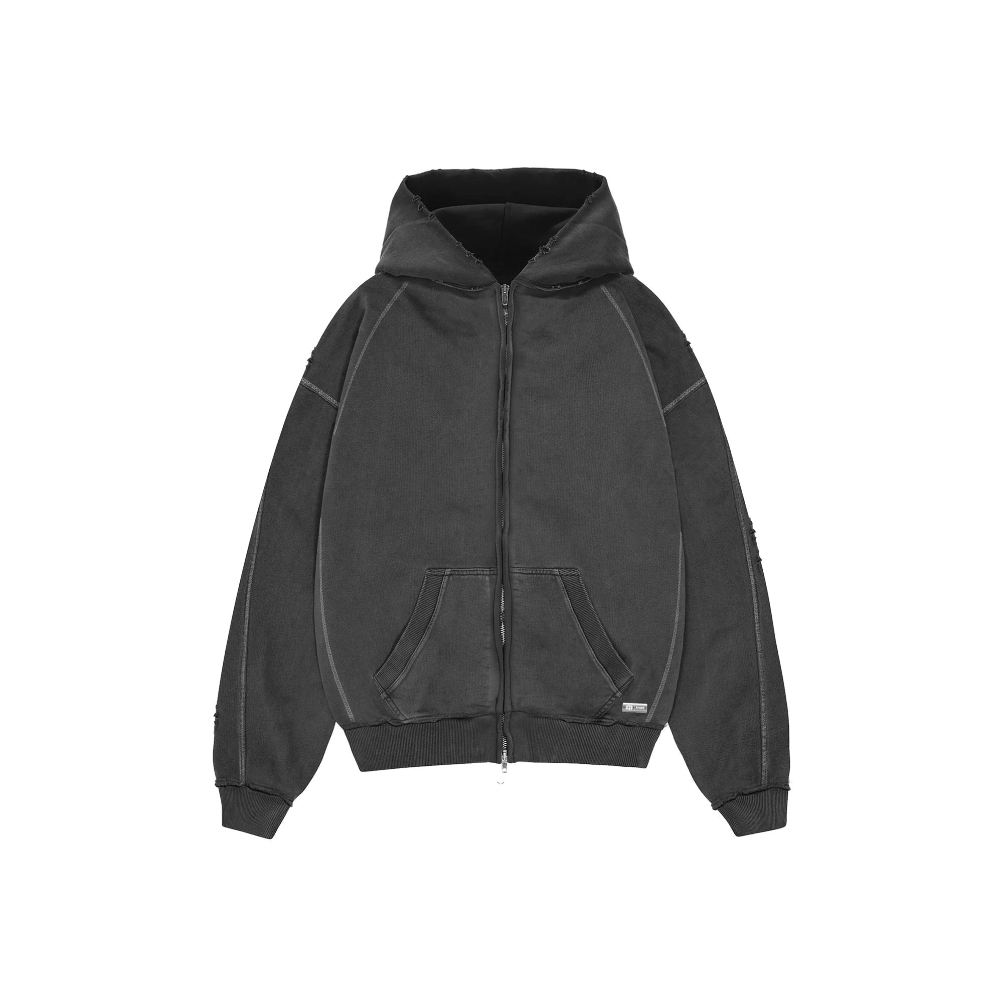 RAWS Heavyweight Zip Hood : Black