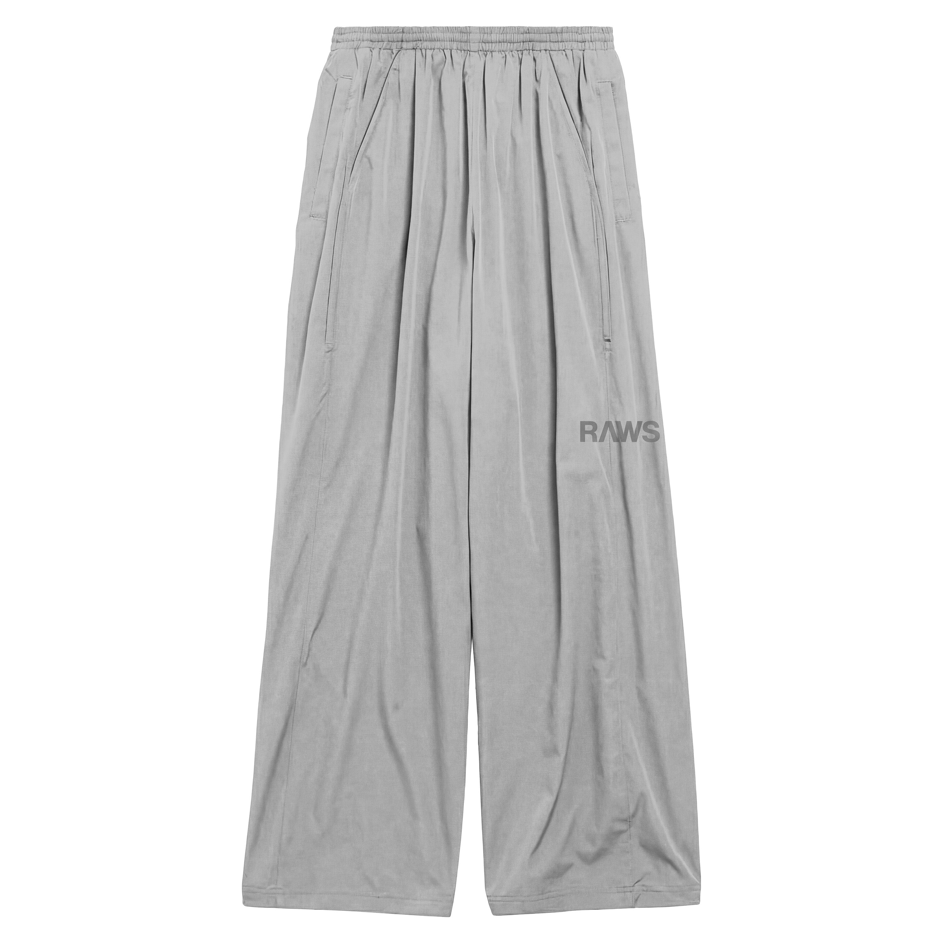 RAWS ESSENTIALS+ NYLON TRACKSUIT PANTS : GREY