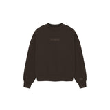 RAWS ESSENTIALS+ CREW SWEATER : BROWN