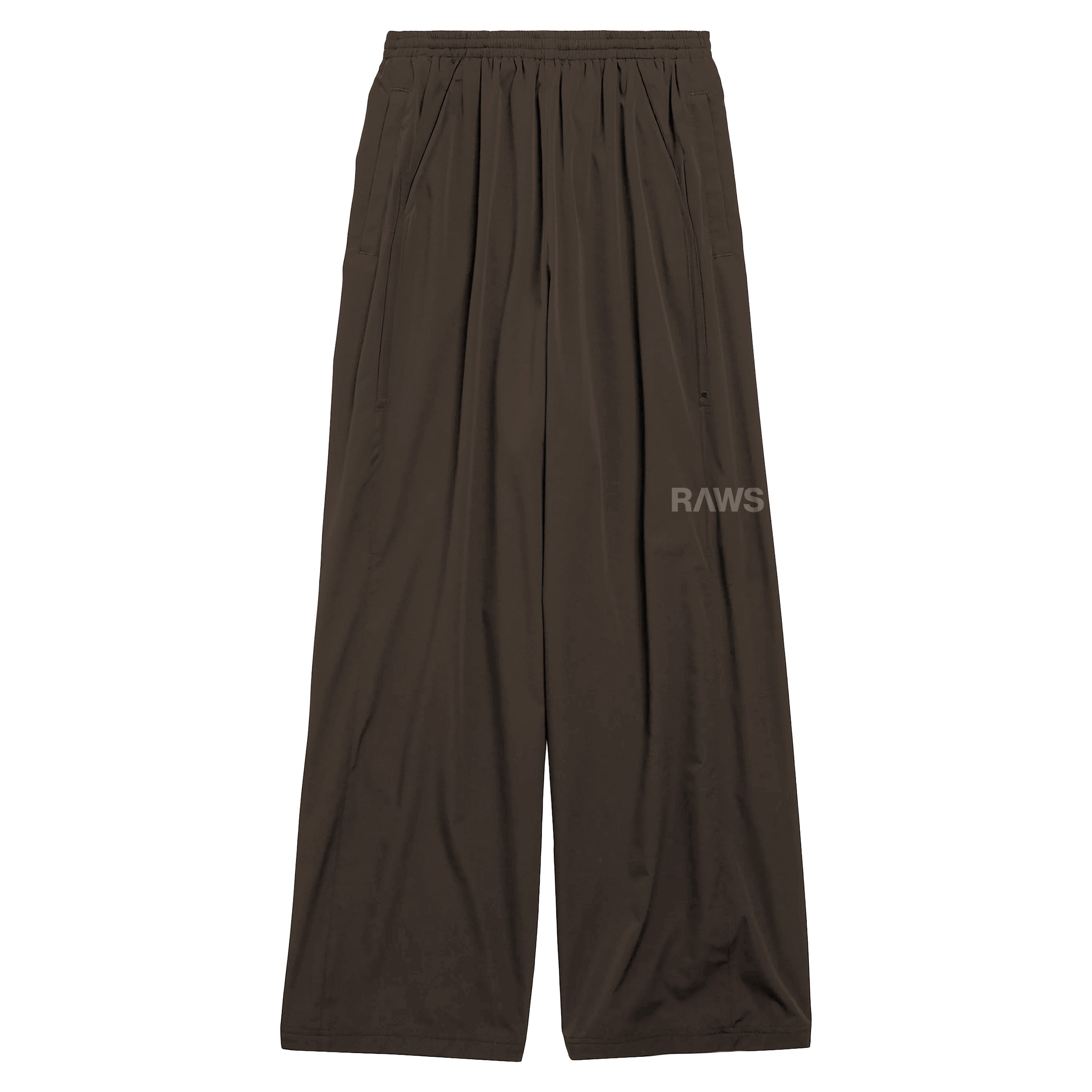 RAWS ESSENTIALS+ NYLON TRACKSUIT PANTS : BROWN