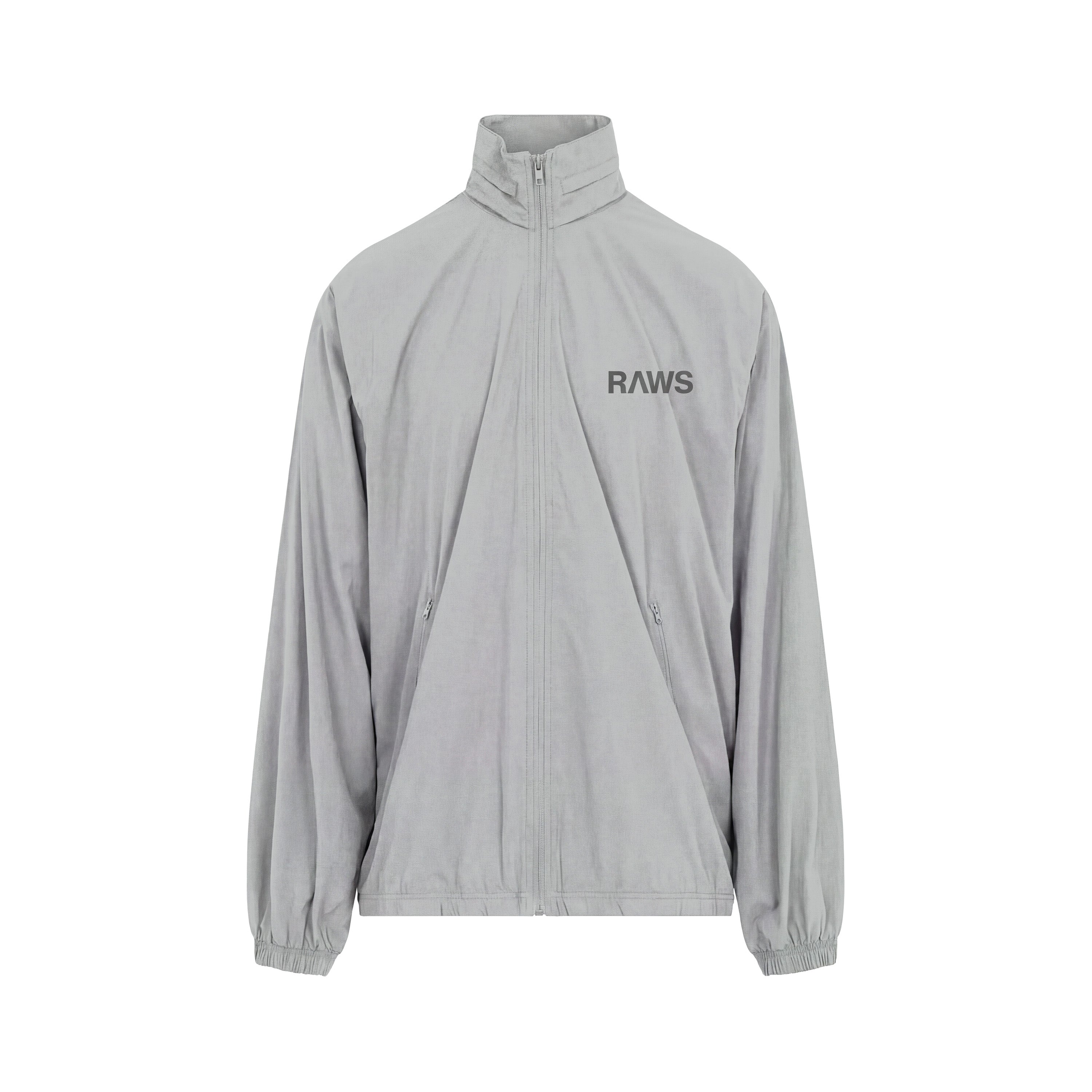 RAWS ESSENTIALS+ NYLON TRACKSUIT JACKET : GREY