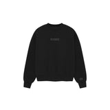 RAWS ESSENTIALS+ CREW SWEATER : BLACK