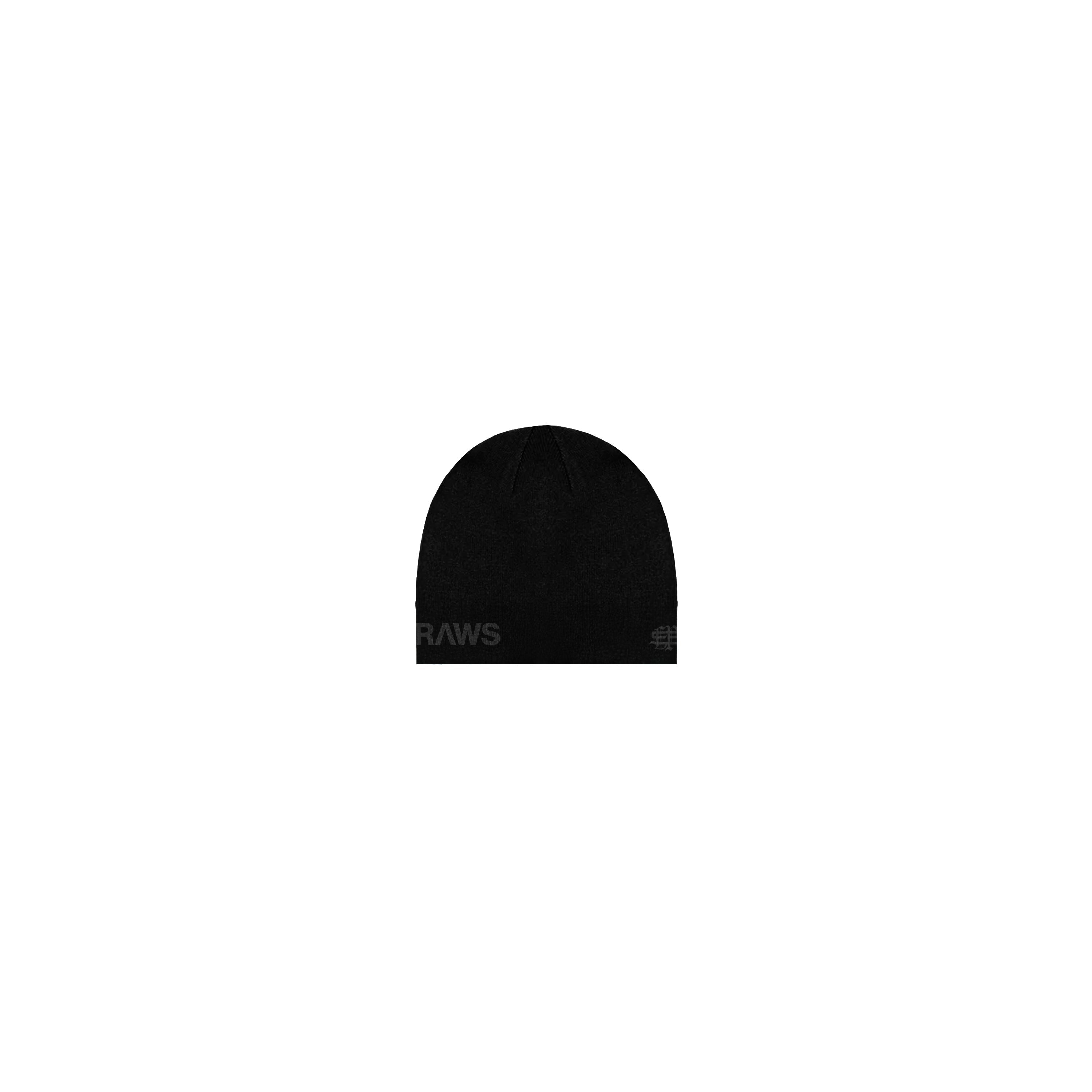 RAWS ESSENTIALS+ BEANIE : BLACK