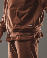 RAWS Heavyweight Zip Hood : Brown