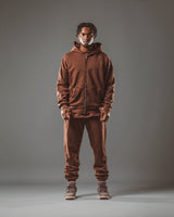 RAWS Heavyweight Zip Hood : Brown