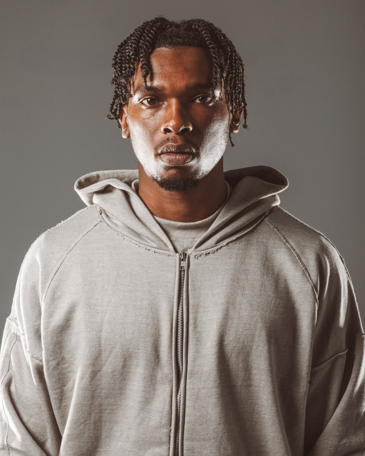 RAWS Heavyweight Zip Hood : Grey