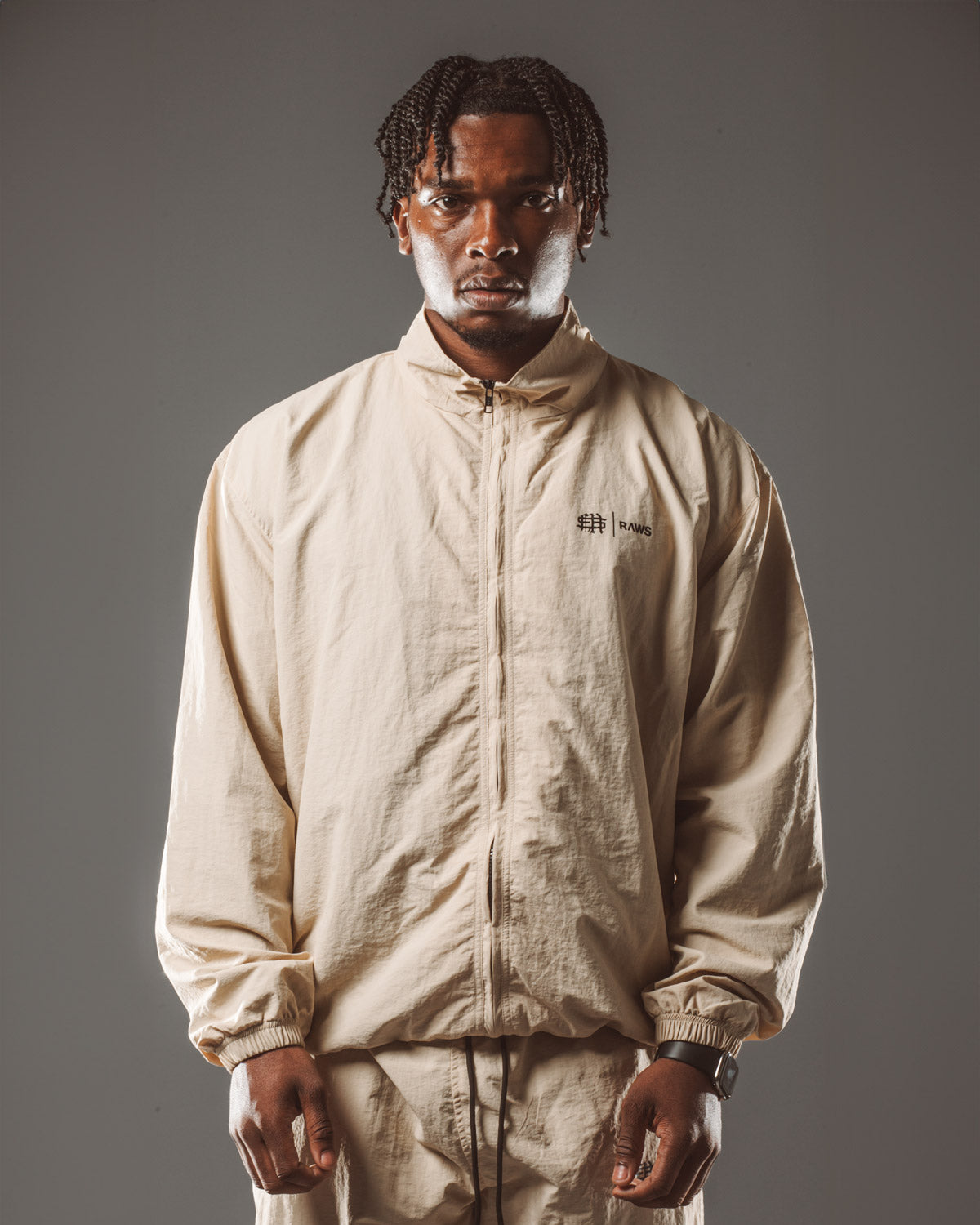 RAWS Warm Up Track Jacket : Sand