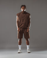 RAWS Warm Up Track Vest : Brown